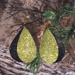 Black And Gold Earrings